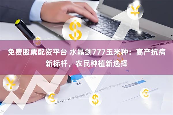 免费股票配资平台 水晶剑777玉米种：高产抗病新标杆，农民种植新选择